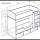 Кровать Кариви Коллекция киви 163x145x73 см цвет ирис, дуб молочный