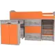 Кровать Кариви Коллекция киви 184x113x84 см цвет серый/оранжевый