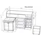 Кровать Кариви Коллекция киви 184x113x84 см цвет белый/бодега темный