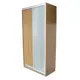Шкаф-купе Шарм-Дизайн 220x120x60 см 7 полок ЛДСП цвет вишня оксфорд