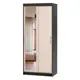 Шкаф-купе с зеркалом Шарм-дизайн 220x120x45 см 7 полок ЛДСП цвет венге/вяз