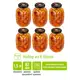 Банка для сыпучих продуктов Elan gallery Яблоки 1.5 л стекло цвет черный/бежевый/зеленый/коричневый/красный/прозрачный