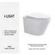 Подвесной унитаз Avimano I-LIGHT 1I00070 безободковый с сиденьем микролифт