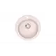Врезная мойка Glanz J-004 43.50x43.50 глубина 20 см литьевой мрамор цвет бежевый