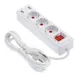 Удлинитель с заземлением Luazon lighting 4508098 3 розетки 2 м
