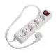 Удлинитель с заземлением Luazon lighting 2791284 4 розетки 1.8 м