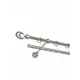 Карниз двухрядный Delfa df-104225, 240 см, металл, цвет хром