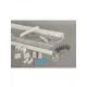Карниз для римских штор Delfa df-103975, 62x180 см, металл, цвет белый