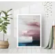 Постер 28 картин "Абстрактный пейзаж" 50x40 см в белой раме
