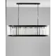 Светильник подвесной хрустальный Moderli Avista V10375-14P 14 ламп 40 м² цвет черный