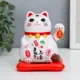 Маятник "Кот манэки-нэко, ошейник с бубенцами" белый 9.5x10x9.5 см 735357