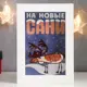 Копилка "Олень в гирлянде - На новые сани" 17x12x3.8 см