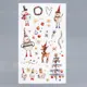 Декоративная наклейка Divino Sticky "Яркие снеговички" белый фон 30x50 см