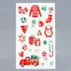 Декоративная наклейка Divino Sticky "Украшения 2" белый фон 30x50 см