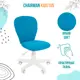 Офисное кресло Chairman Kids 105 white ткань цвет голубой