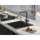 Однорычажный смеситель Paulmark Sk213020-418 30 см цвет черный