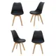 Стул Bradex Eames Bon 47x84x49 см экокожа цвет черный FR 0024K