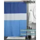 Тканевая штора для ванной с кольцами Studiotex Aurora Blue 180x180 см CTT181802BL