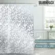 Штора для ванной комнаты с кольцами Studiotex Silver Flower 180x180 см CPB18180200