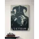 Плакат "Просто Постер" Skyrim. Довакин и Алдуин 50x70 в подарочном тубусе без рамы