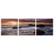 Модульная картина "Камни в море" (3-35x35) 35x105 см