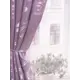 Штора на шторной ленте Пион 170x260 см рисунок растительный цвет лиловый