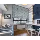 Римская штора Sola Sky Lonetta 62x160 см цвет серо-синий