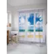 Штора для ванной JoyArty Волны за окном из ткани, 180x200 см с крючками