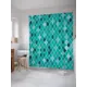 Штора для ванной JoyArty Изменения плитки из ткани, 180x200 см с крючками