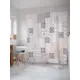 Штора для ванной JoyArty Орнамент из плитки из ткани, 180x200 см с крючками
