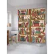Штора для ванной JoyArty Сон на книжной полке из ткани, 180x200 см с крючками