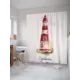 Штора для ванной JoyArty Красочный маяк из ткани, 180x200 см с крючками