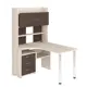 Компьютерный стол Мэрдэс Ср-133-130 кв-лев 101x130x175 см ЛДСП цвет венге, бежево-белый