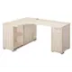 Компьютерный стол Мэрдэс Ср-160м к-лев 160x116x75 см ЛДСП цвет бежево-белый