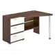 Компьютерный стол Мэрдэс Ср-322с шбе-ч-прав 134x90x75 см ЛДСП цвет коричневый, белый жемчуг