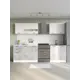 Кухонный комплект Дсв мебель Дуся 200x140.60x60 ЛДСП цвет белый/цемент