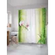 Штора для ванной JoyArty Орхидея и бамбук, 180x200 см