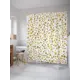Штора для ванной JoyArty Золотые точки из ткани, 180x200 см с крючками