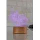 Ночник светодиодный GLANZEN RPD-3D-RGB-PONY на батарейках, с выключателем