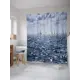 Штора для ванной JoyArty Устремленные корабли из ткани, 180x200 см с крючками