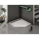Душевой поддон Weltwasser BH10000004364 ассиметричный искусственный камень 100x100см, сифон в комплекте