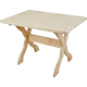 Стол садовый прямоугольный 120x80x80 см сосна натуральный