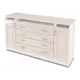 Комод Интерьер-центр 1487575 4 ящика 150x42x82 см ЛДСП цвет жемчужный