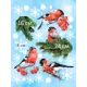 Наклейка Lisadecor-shop Снегири 50 см х 40 см