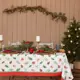Скатерть Доляна New Year 110x146см прямоугольная цвет белый