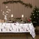Скатерть Доляна X-Mas 180x146см прямоугольная цвет белый