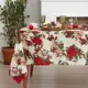 Скатерть Доляна Новогодние украшения 180x145см прямоугольная цвет белый