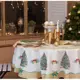 Скатерть Этель Golden Christmas 150x150см круг цвет зеленый