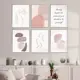 Постер 28 картин "Нежная абстракция" 40x30 см