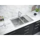 Кухонная мойка Paulmark PM227851-BSL Liga 78x51x20 см нержавеющая сталь цвет золото